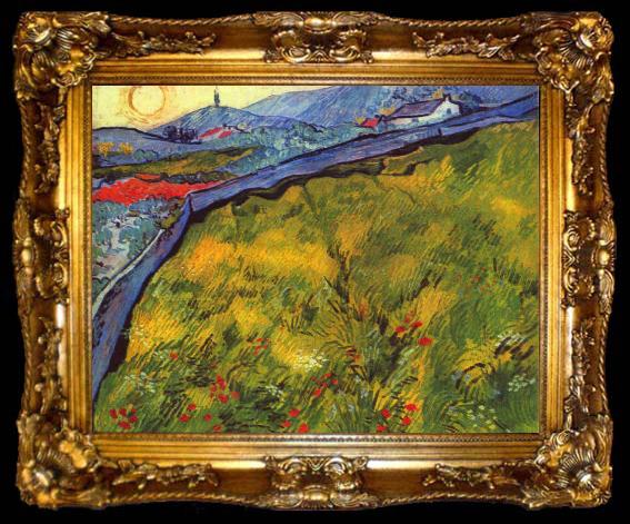 framed  Vincent Van Gogh The Wheat Field, ta009-2