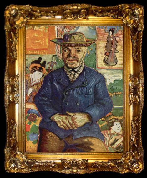 framed  Vincent Van Gogh Portrat des Pere Tanguy, ta009-2