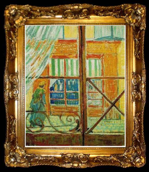 framed  Vincent Van Gogh Pork Butchers Shop in Arles, ta009-2