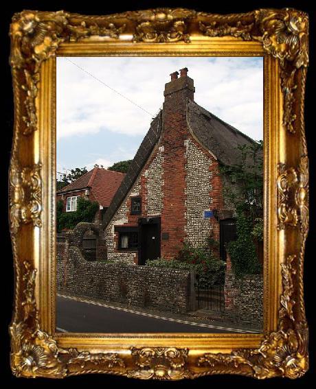 framed  William Blake The cottage in Felpham where Blake lived from 1800 till 1803., ta009-2