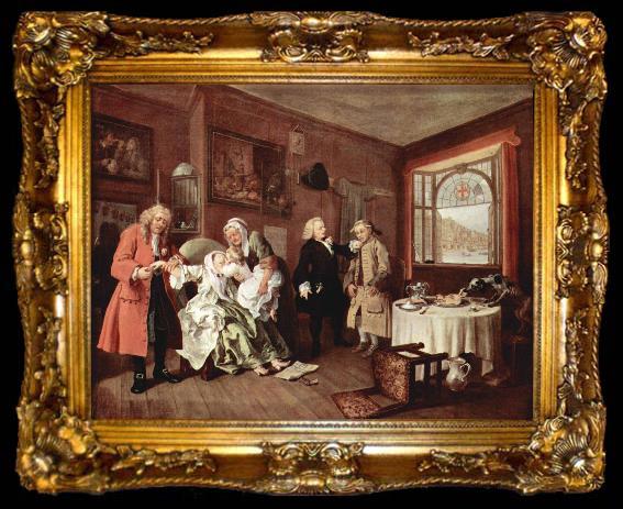 framed  William Hogarth The Ladys Death, ta009-2