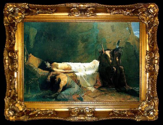 framed  William de Leftwich Dodge The Death of Minnehaha, ta009-2