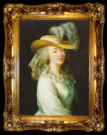 framed  elisabeth vigee-lebrun Portrait of Madame du Barry, ta009-2