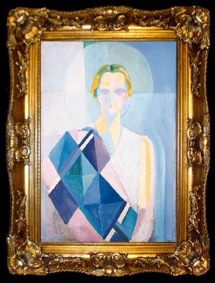 framed  robert delaunay Portrait de Madame Heim, ta009-2