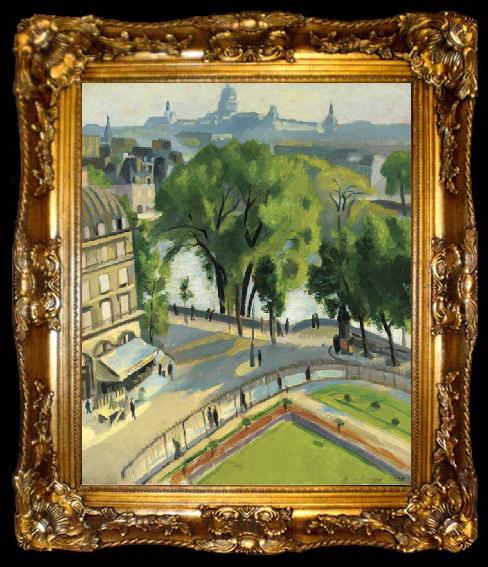 framed  robert delaunay Vue du Quai du Louvre, ta009-2