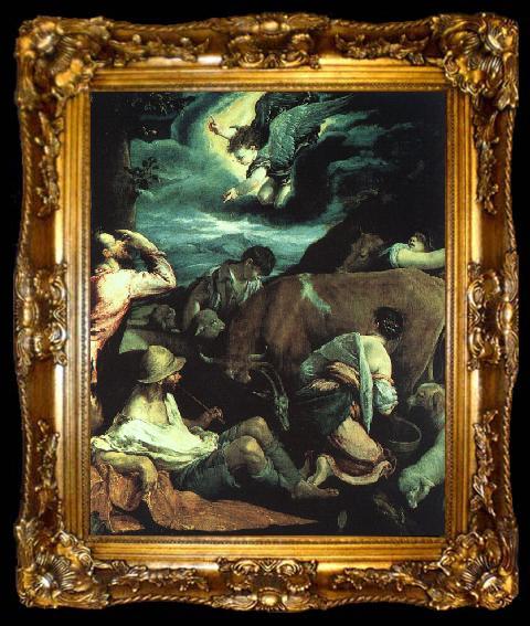framed  BASSANO, Jacopo The Annunciation to the Shepherds, ta009-2