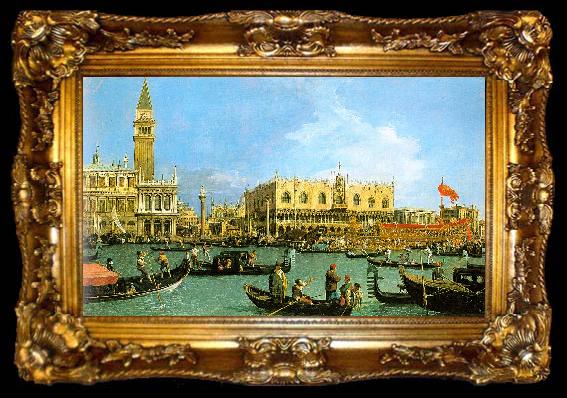framed  Canaletto The Basin of San Marco on Ascension Day, ta009-2