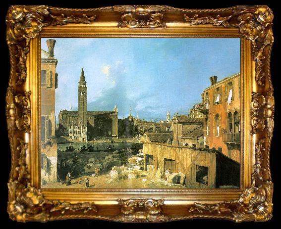 framed  Canaletto The Stonemason