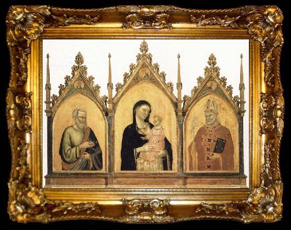 framed  DADDI, Bernardo Madonna and Child with SS.Mat-thew and Nicholas of Bari, ta009-2