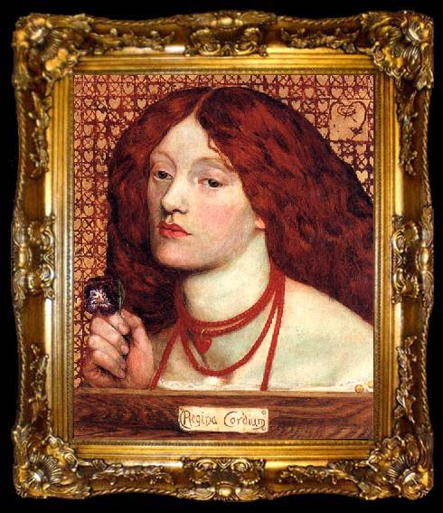 framed  Dante Gabriel Rossetti Regina Cordium, ta009-2