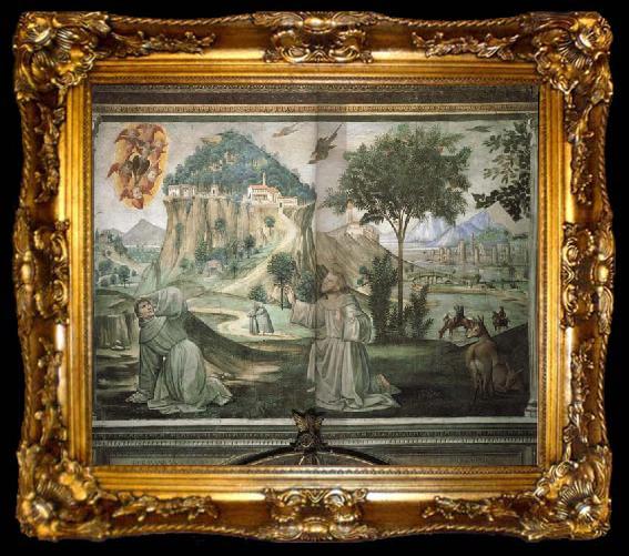 framed  Domenicho Ghirlandaio Stigmatisation des Hl.Franziskus, ta009-2