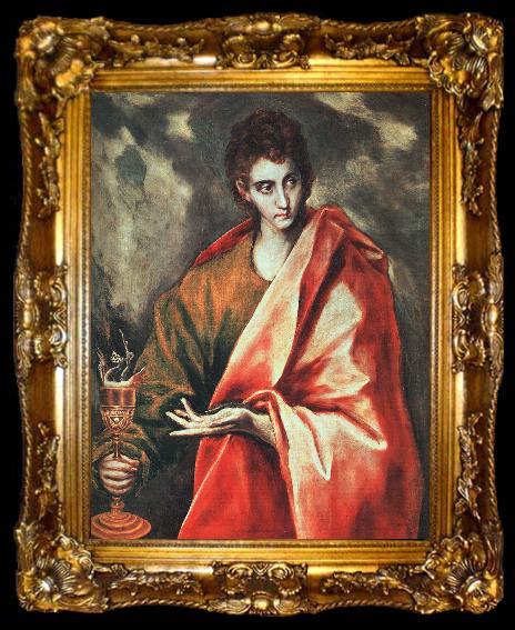 framed  El Greco St. John the Evangelist, ta009-2