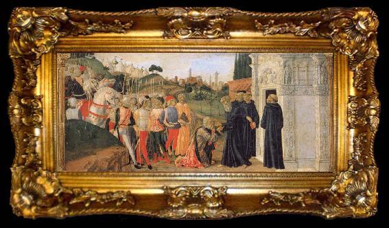 framed  Francesco di Giorgio Martini Three Stories from the Life of St.Benedict, ta009-2