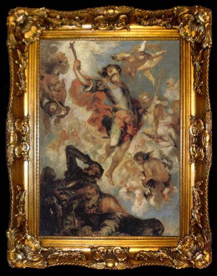framed  Francisco de Herrera the Younger The Triumph of St.Hermengild, ta009-2
