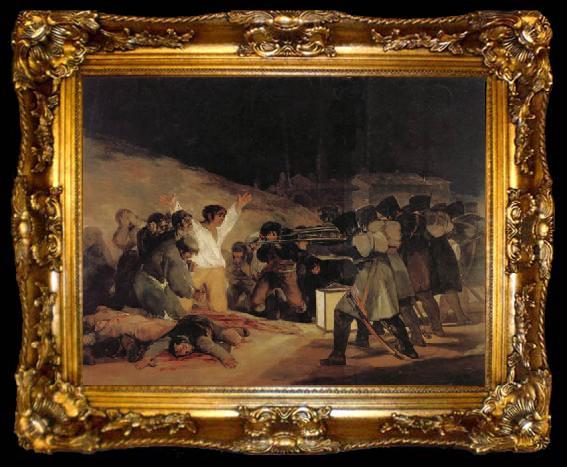framed  Francisco de goya y Lucientes The Executios of May3,1808,1804, ta009-2