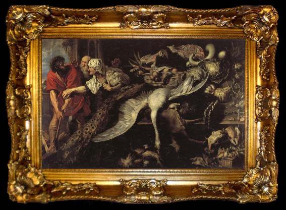 framed  Frans Snyders Philomenes Recognized by the Old Woman, ta009-2