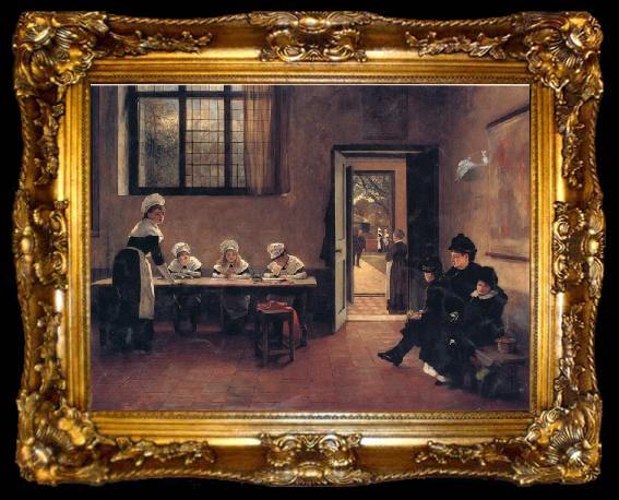 framed  George Adolphus Storey Orphans, ta009-2