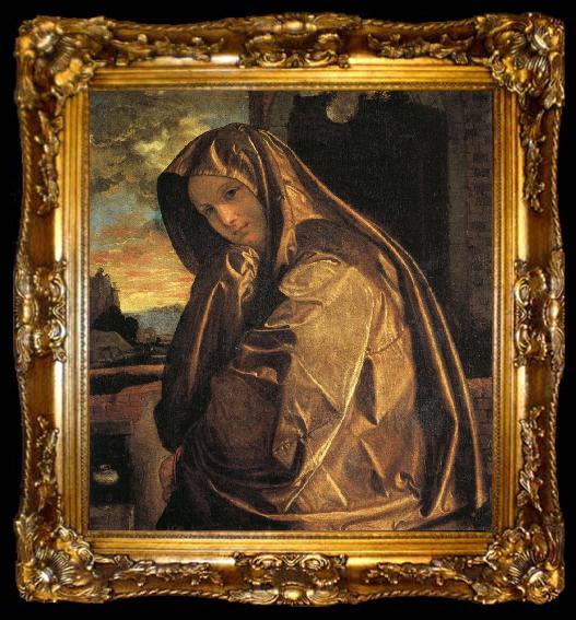 framed  Giovanni Gerolamo Savoldo Mary Magdalen, ta009-2