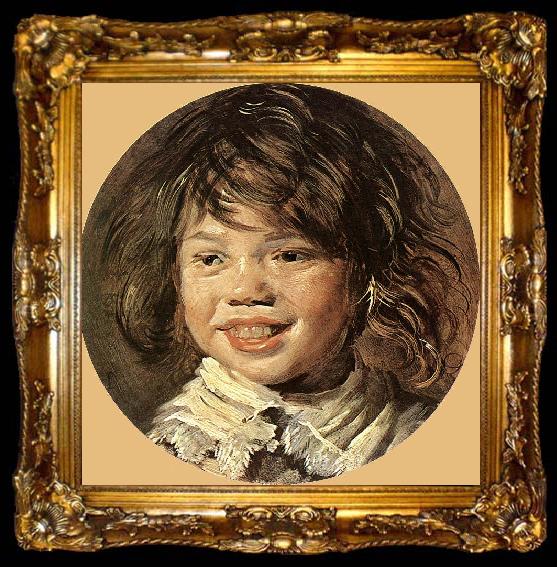 framed  HALS, Frans Laughing Child, ta009-2