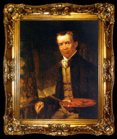 framed  Hicks, Thomas Portrait of Edward Hicks, ta009-2