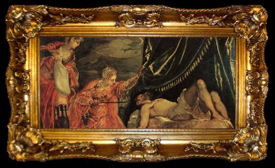 framed  Jacopo Robusti Tintoretto Judith and Holofernes, ta009-2
