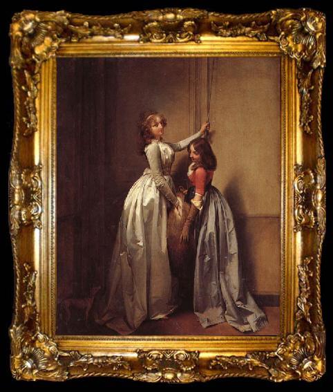 framed  Louis-Leopold Boilly In the Entrance, ta009-2