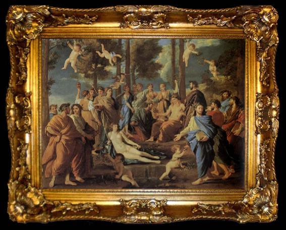 framed  Nicolas Poussin Parnassus, ta009-2