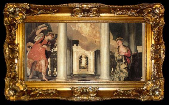 framed  Paolo Veronese The Annunciation, ta009-2
