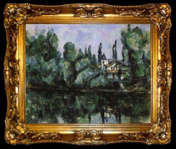 framed  Paul Cezanne The Banks of the Marne, ta009-2