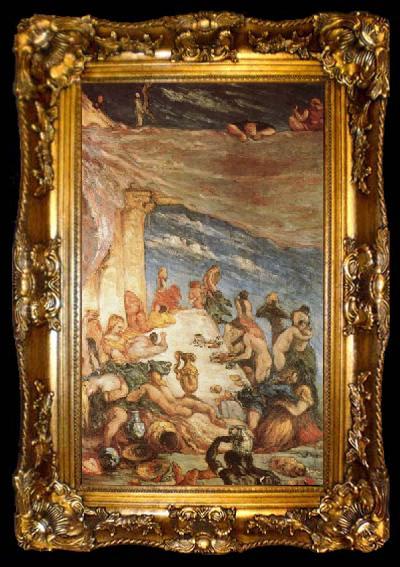 framed  Paul Cezanne The Orgy, ta009-2