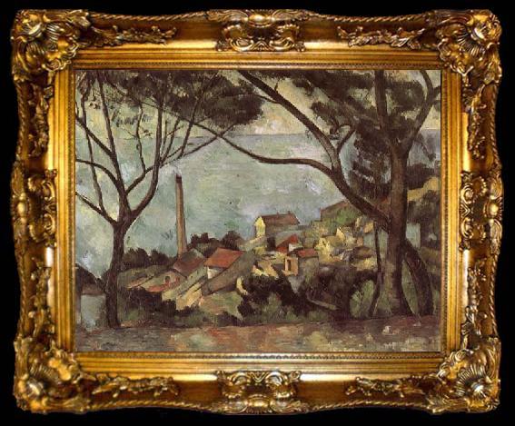 framed  Paul Cezanne La Mer a l