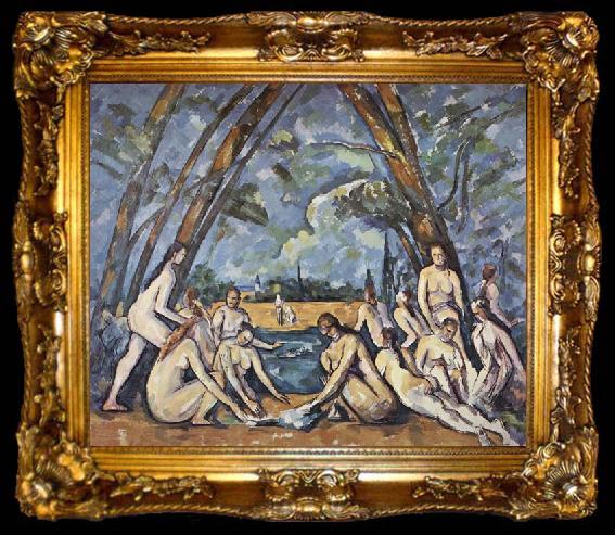 framed  Paul Cezanne The Large Bathers, ta009-2