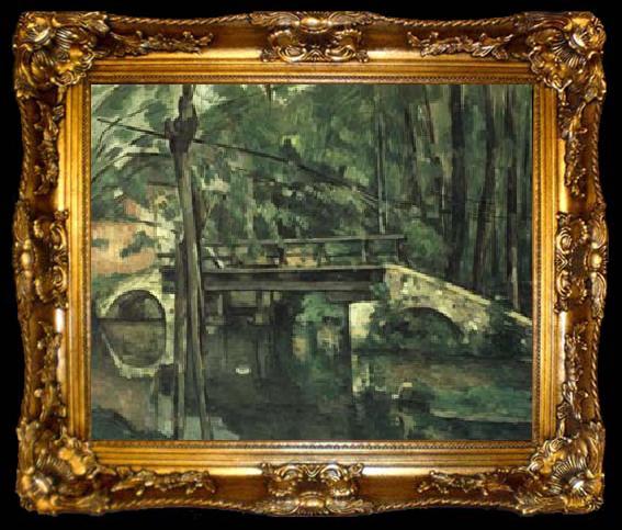 framed  Paul Cezanne The Bridge at Maincy,near Melun, ta009-2