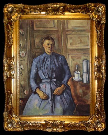 framed  Paul Cezanne Woman with a  Coffee Pot, ta009-2