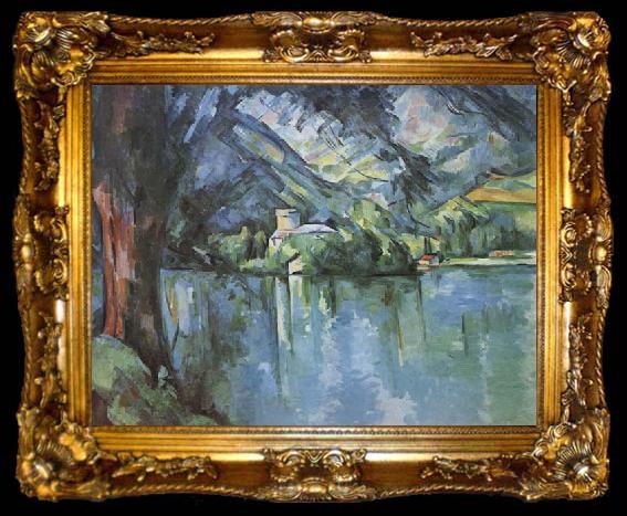 framed  Paul Cezanne The Lac d