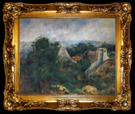 framed  Paul Cezanne La Roche-Guyon, ta009-2