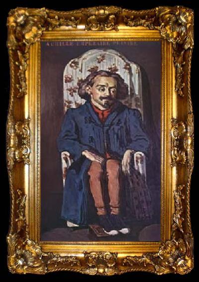 framed  Paul Cezanne Portrait of the Painter,Achille Emperaire, ta009-2