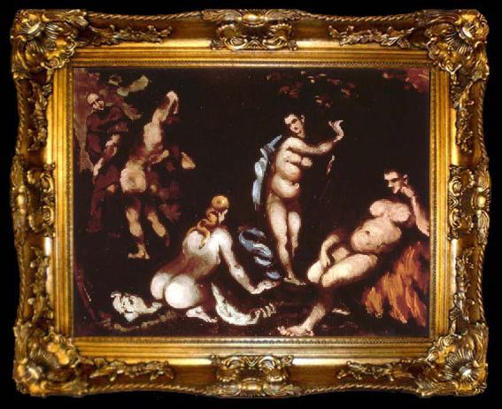 framed  Paul Cezanne La tentation de saint Antoine, ta009-2