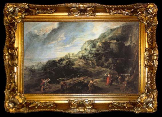 framed  Peter Paul Rubens Ulysses on the Island of the Phaeacians, ta009-2