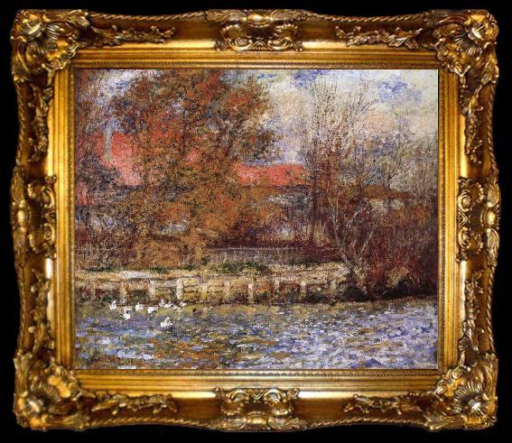 framed  Pierre Renoir The Duck Pond, ta009-2