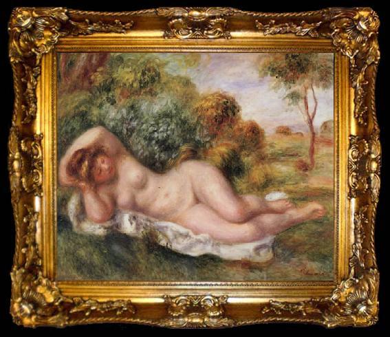 framed  Pierre Renoir Reclining Nude(The Baker), ta009-2