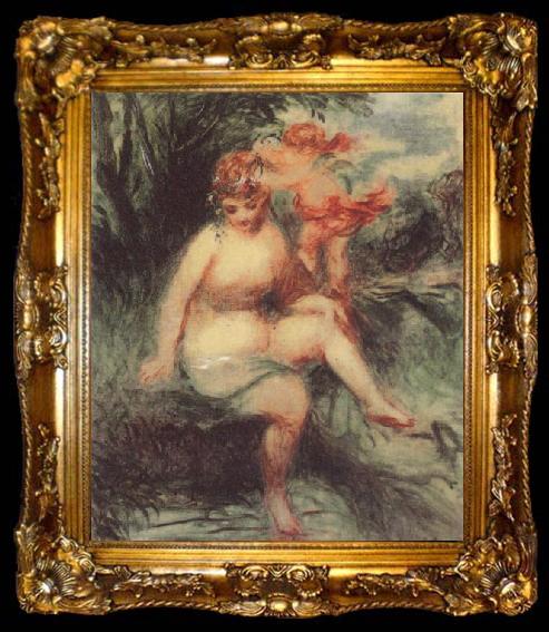 framed  Pierre Renoir Venus and Cupid (Allegory), ta009-2