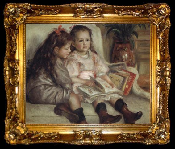 framed  Pierre Renoir Portrait of Children(The  Children of Martial Caillebotte), ta009-2