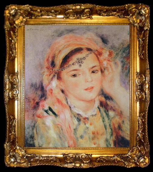 framed  Pierre Renoir Algerian Woman, ta009-2