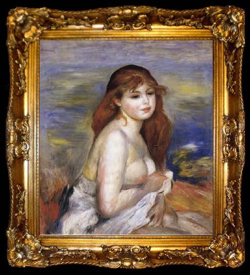 framed  Pierre Renoir After the Bath(Little Bather), ta009-2