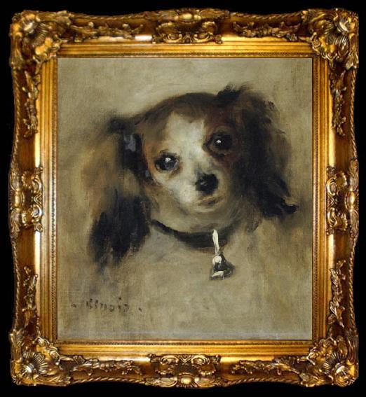 framed  Pierre-Auguste Renoir Head of a Dog, ta009-2