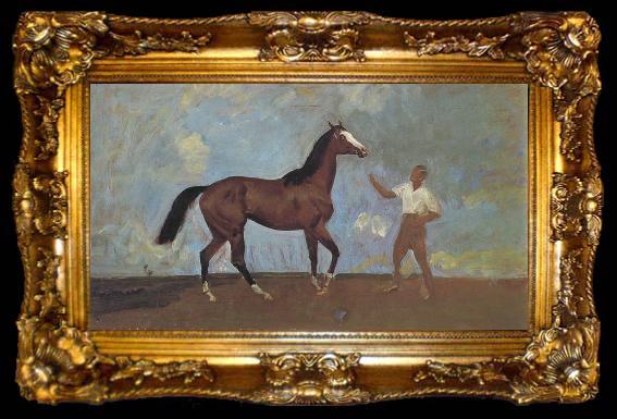 framed  Sir Alfred Munnings,P.R.A The Racehorse 