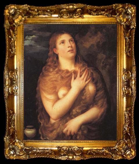 framed  Titian Mary Magdalen, ta009-2