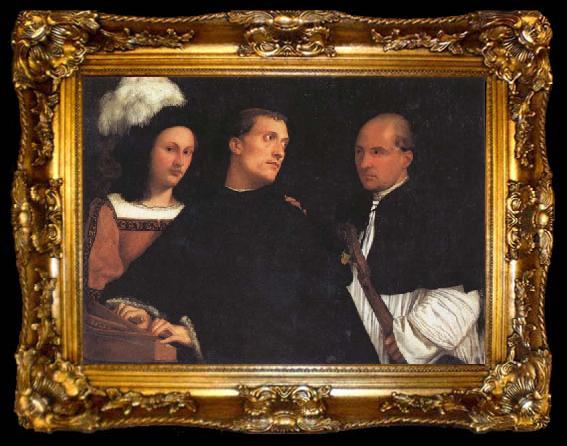 framed  Titian The Concert, ta009-2