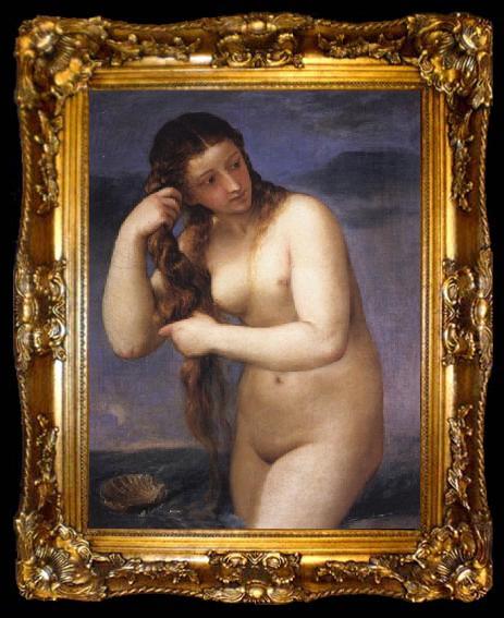 framed  Titian Venus Anadyomenes, ta009-2